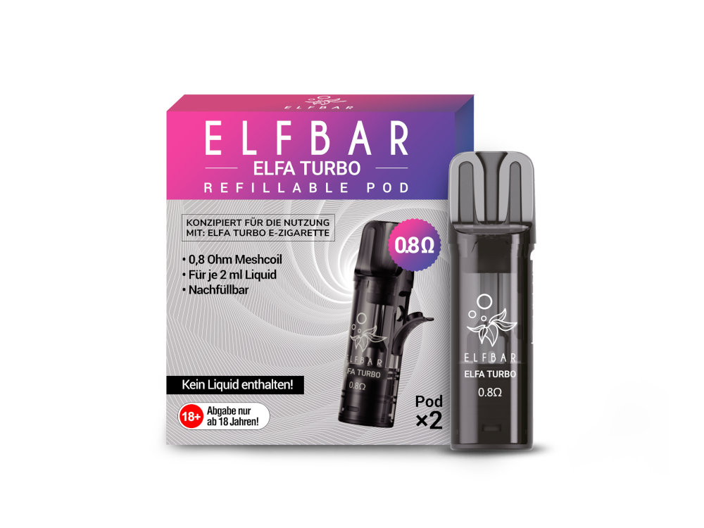 Elfbar Elfa Turbo Pod (2 Stück pro Packung)