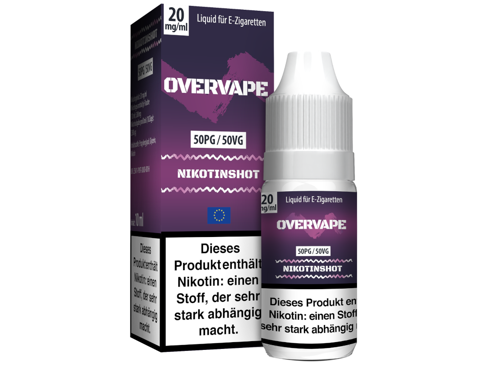 Overvape - 10 ml Nikotin Shot 50PG/50VG