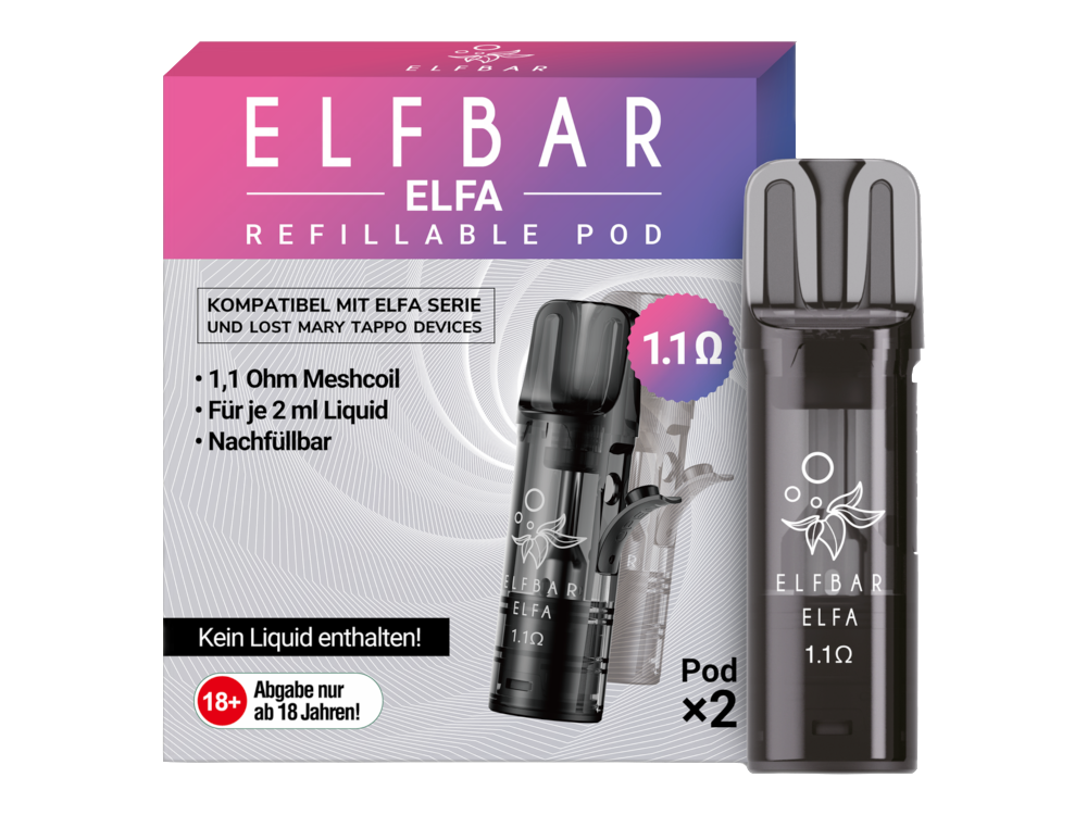 Elfbar Elfa Leer-Pod (2 Stück pro Packung)