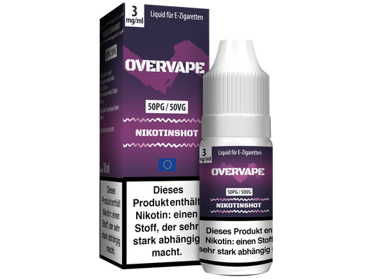 Overvape - 10 ml Nikotin Shot 50PG/50VG